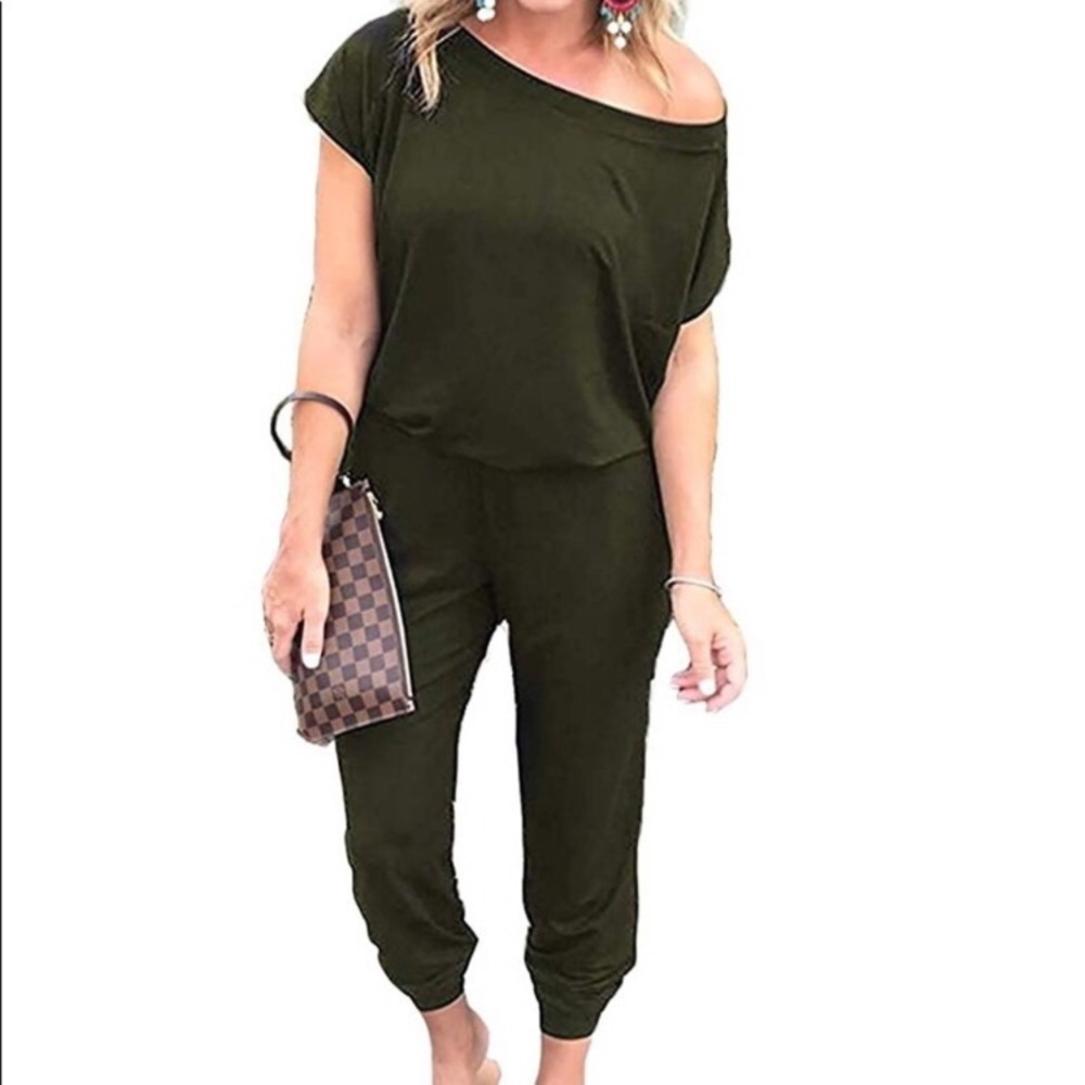 NWOT Olive Green Jumpsuit